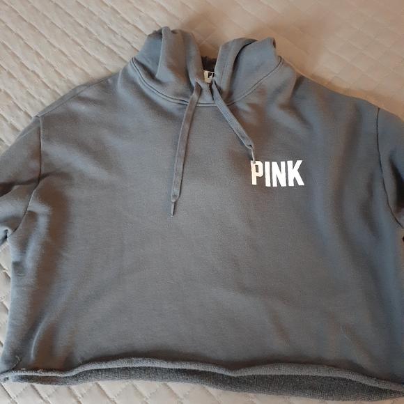 PINK cropped hoodie - Picture 2 of 5